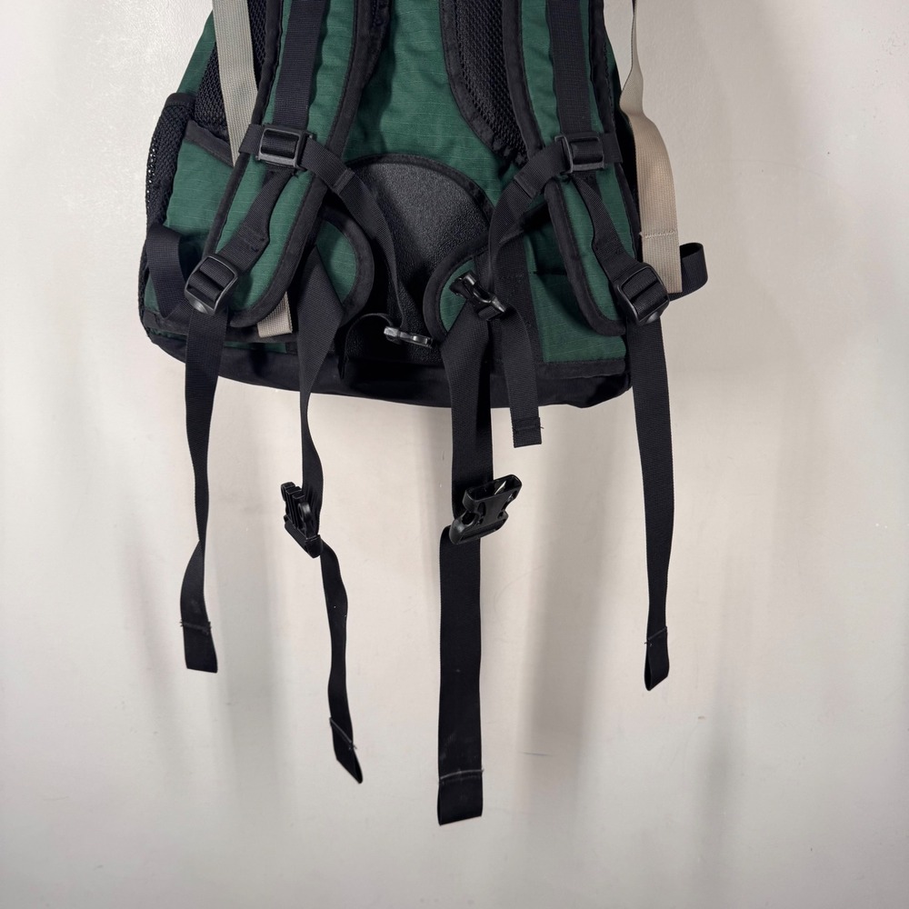REI Whitney Daypack Backpack Forest Green Black Canvas Cordura DJL 011200 - Picture 11 of 16